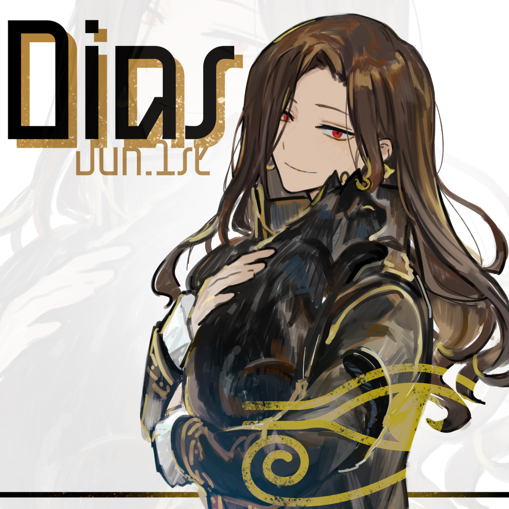 1girl, animal, black_jacket, cat, character_name, closed_mouth, dated, dias_(the_distortion_detective)