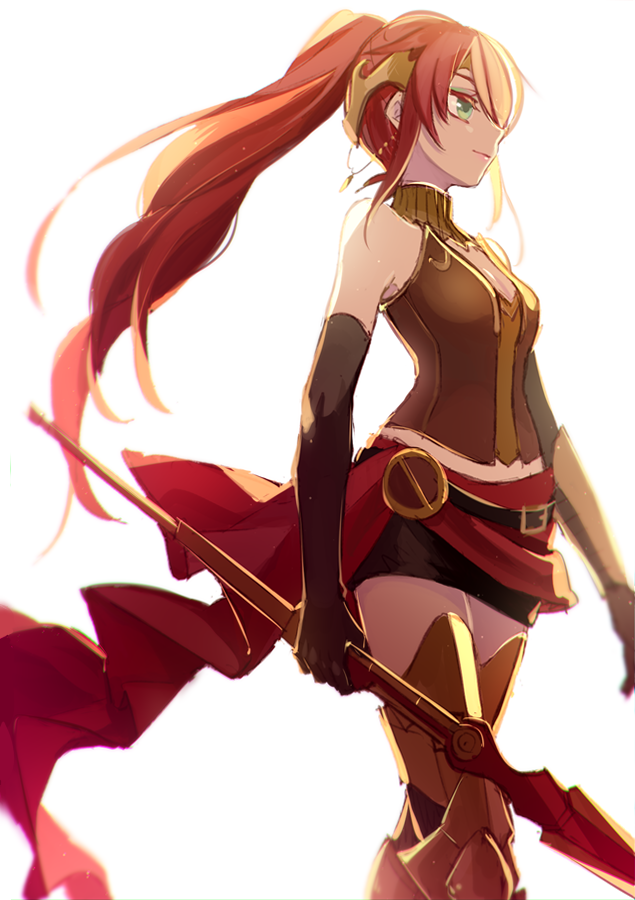 1girl, bare_shoulders, black_skirt, brown_gloves, brown_vest, closed_mouth, cowboy_shot, crown