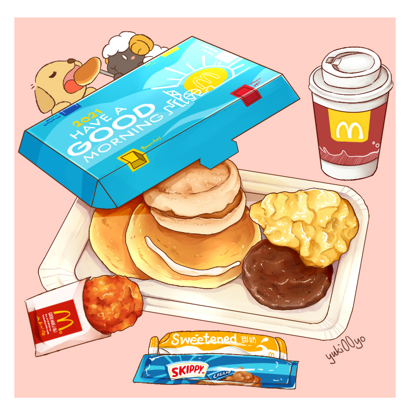 0_0, animal, artist_name, border, breakfast, chibi, chibi_inset, closed_eyes