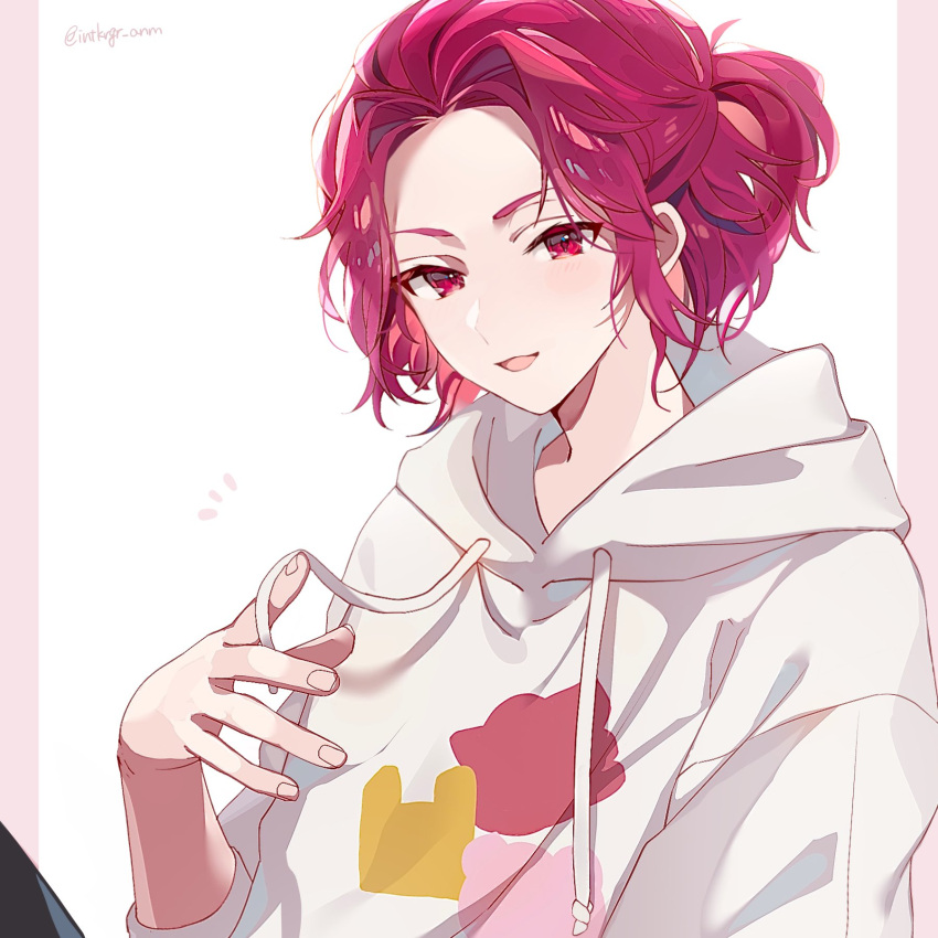 1boy, araki_(utaite), highres, hood, hoodie, intkrgr_anm, male_focus, niconico
