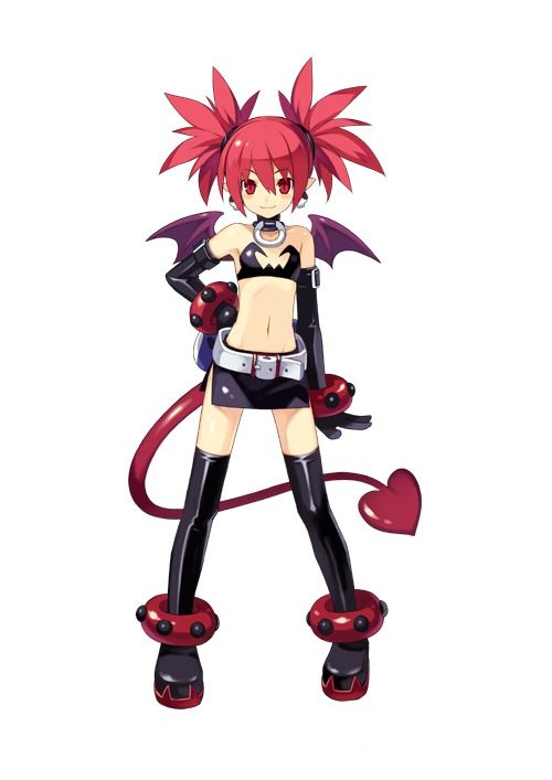 bat_wings, bracelet, demon_girl, disgaea, earrings, elbow_gloves, etna, gloves