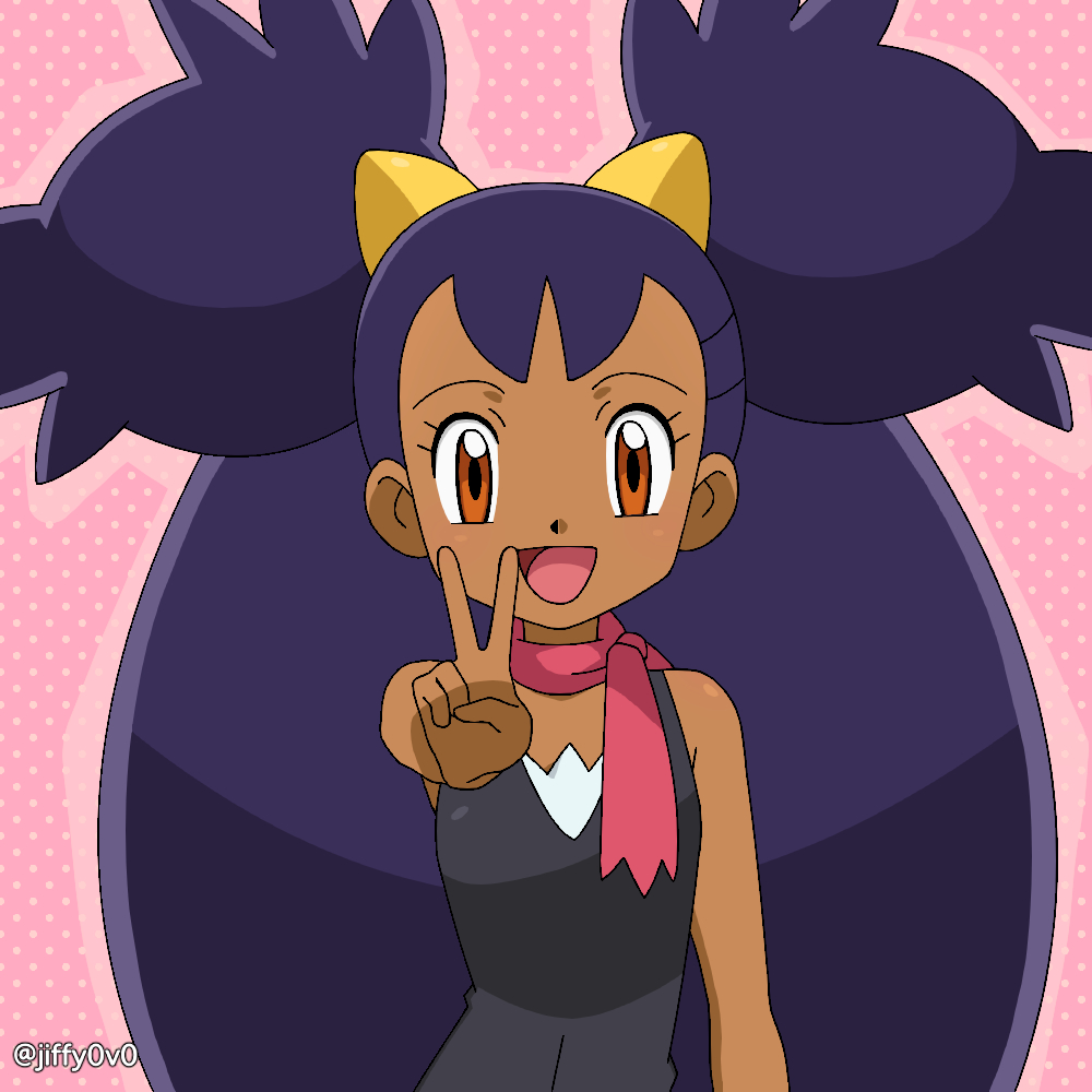 1girl, :d, bare_arms, big_hair, black_shirt, brown_eyes, commentary, cosplay