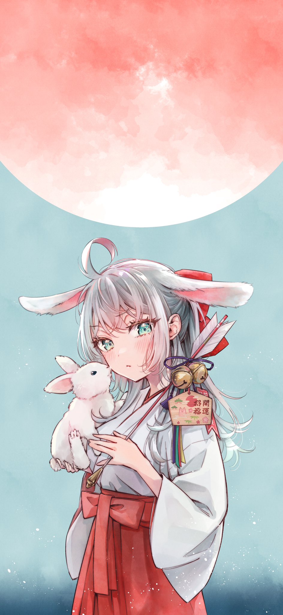 1girl, ahoge, alisa_mikhailovna_kujou, animal, animal_ear_fluff, animal_ears, aqua_eyes, arrow_(projectile)