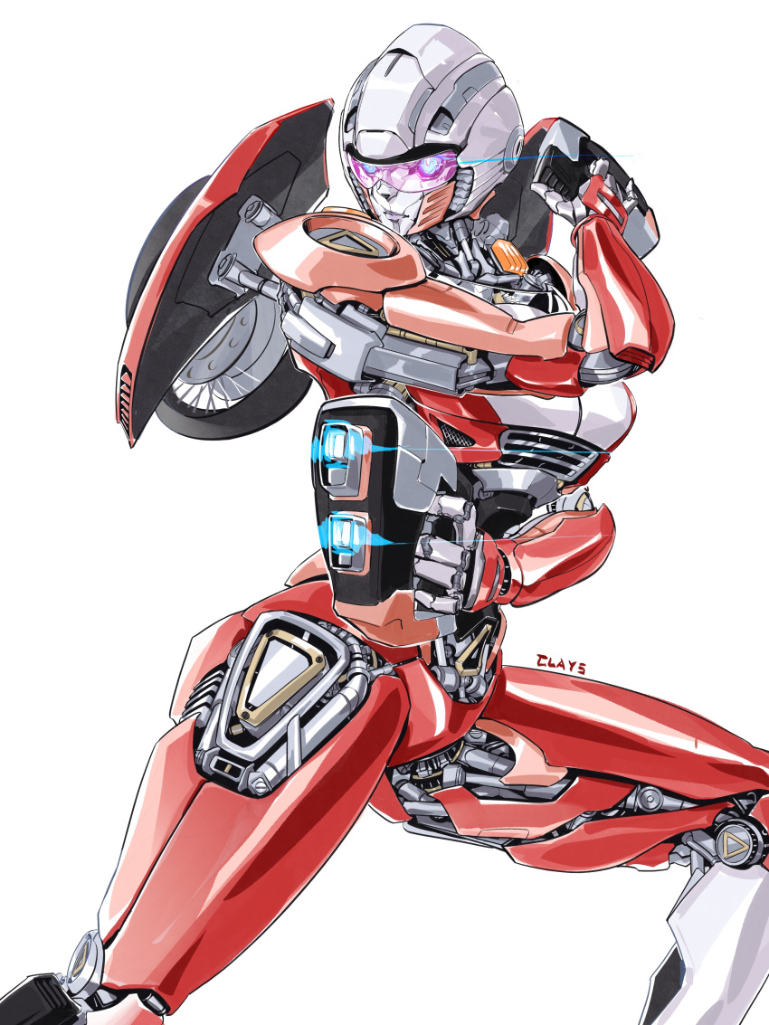 1girl, absurdres, arcee, artist_name, autobot, blue_eyes, breasts, clays_(clayschan)