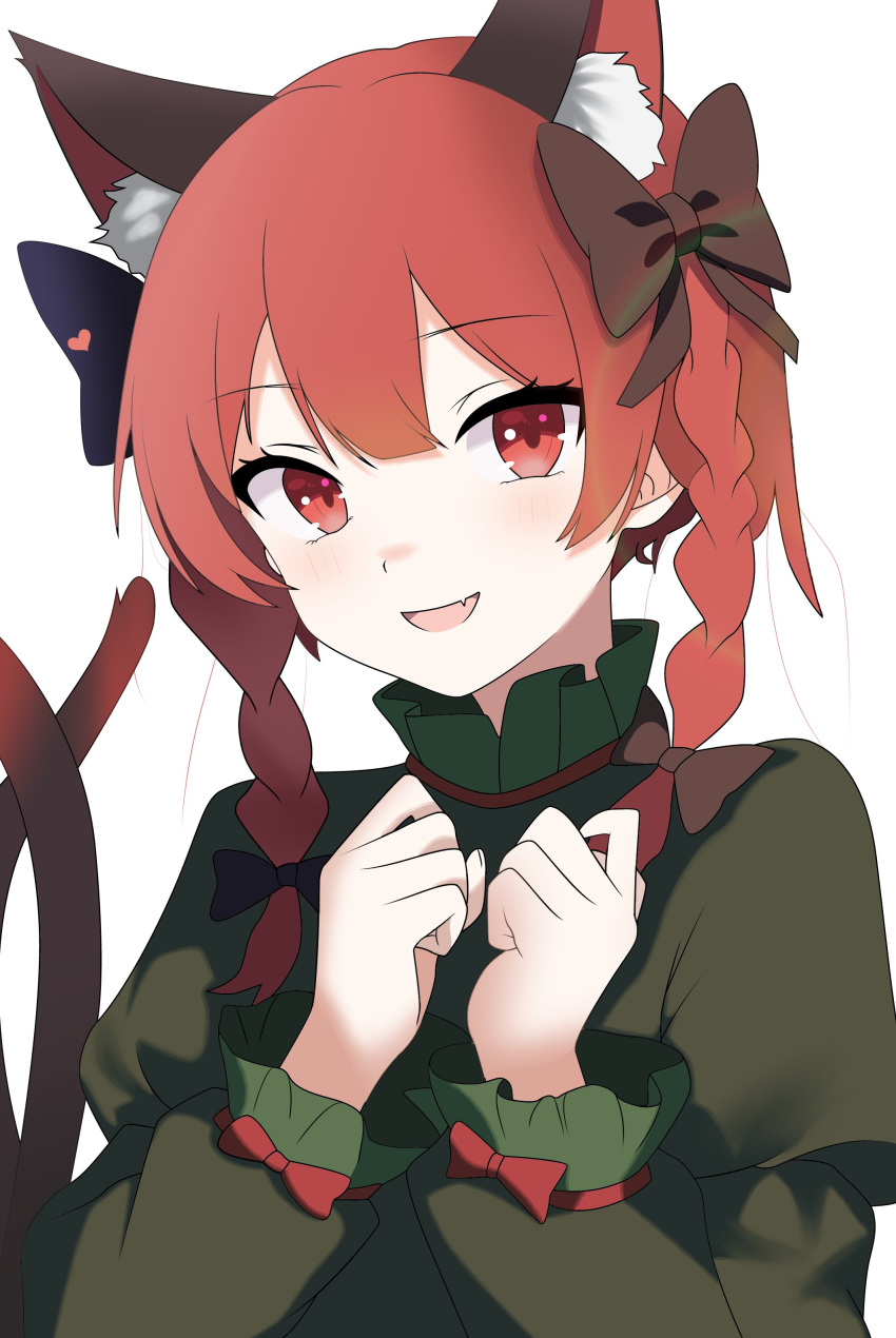 1girl, absurdres, animal_ear_fluff, animal_ears, arina_stepanova, black_bow, bow, braid