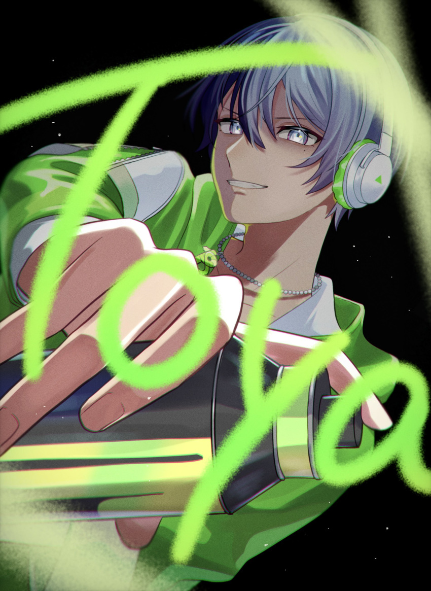 1boy, absurdres, aoyagi_touya, blue_hair, character_name, commentary, dark_blue_hair, english_commentary