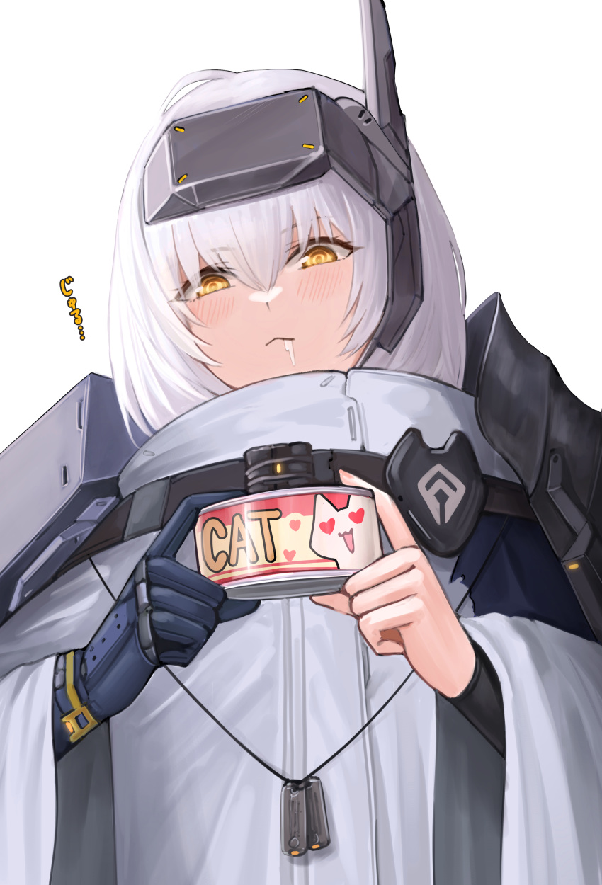 1girl, absurdres, animal_print, armor, blush, cat_print, cloak, closed_mouth