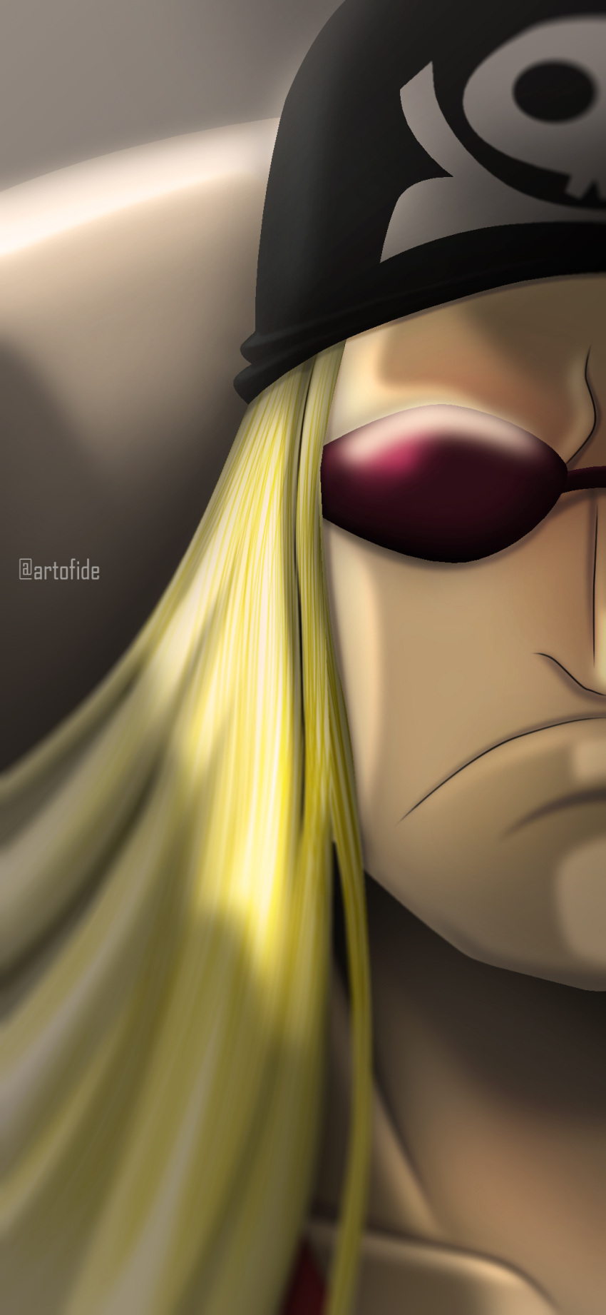 1boy, artist_name, artofide, black_headwear, blonde_hair, closed_mouth, hat, highres