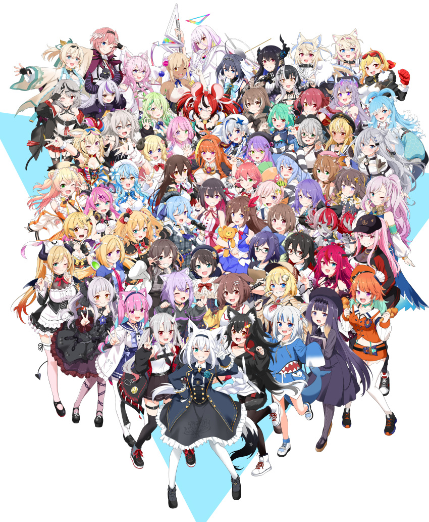 1other, 6+girls, ;), a-chan_(hololive), absolutely_everyone, absurdres, ahoge, airani_iofifteen