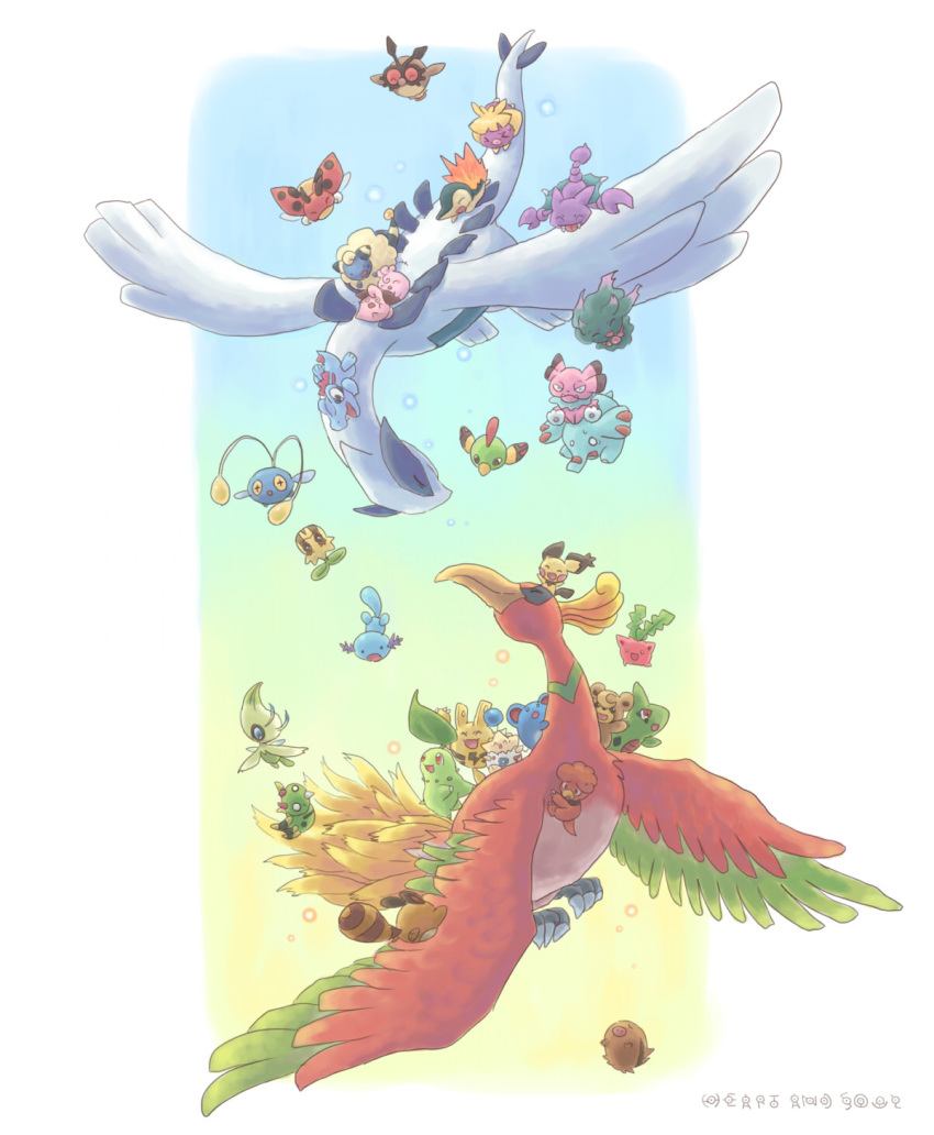 bird, celebi, chikorita, chinchou, cleffa, cyndaquil, elekid, english