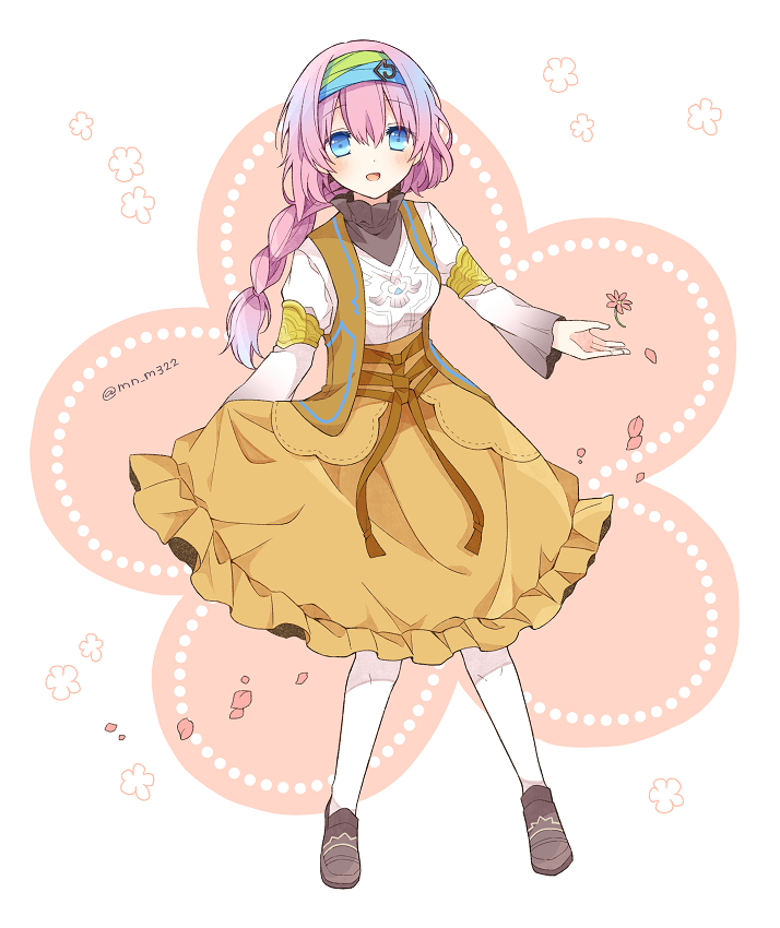 1girl, :d, blue_eyes, blush, braid, breasts, brown_footwear, clothes_lift