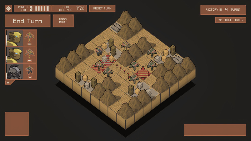 absurdres, arrow_(symbol), battle_of_titans, building, gameplay_mechanics, health_bar, highres, into_the_breach