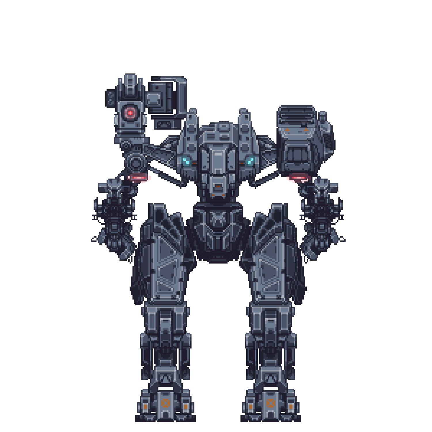 artist_request, atlas_(battle_of_titans), autocannon, battle_of_titans, cannon, glowing, highres, holding
