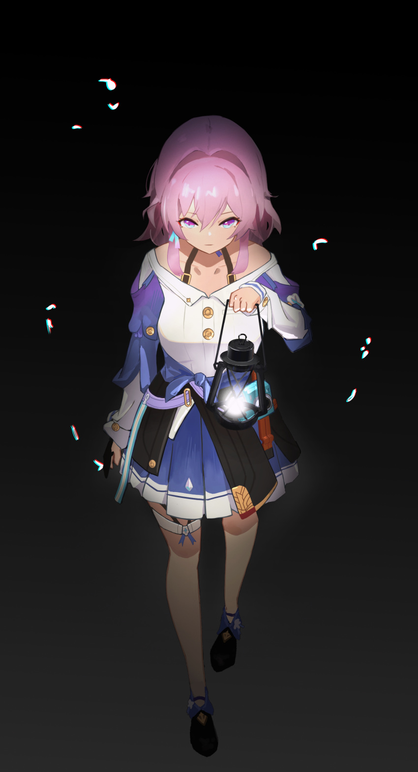 1girl, absurdres, ankle_boots, archery_shooting_glove, bare_legs, black_corset, black_footwear, black_gloves