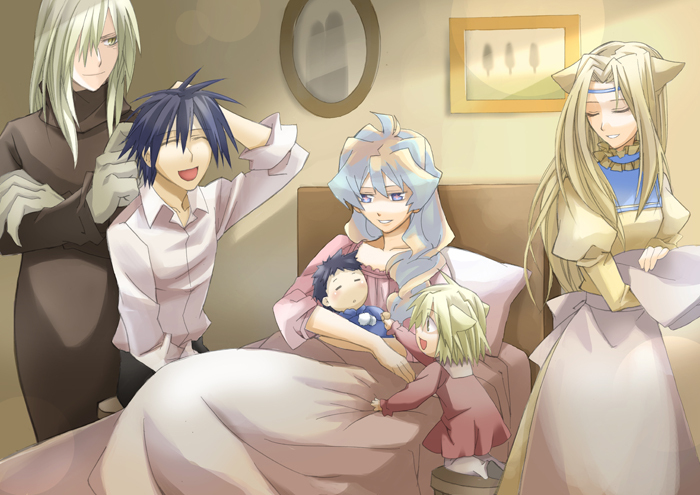 baby, child, family, good_end, happy, if_they_mated, memusu, nia_teppelin