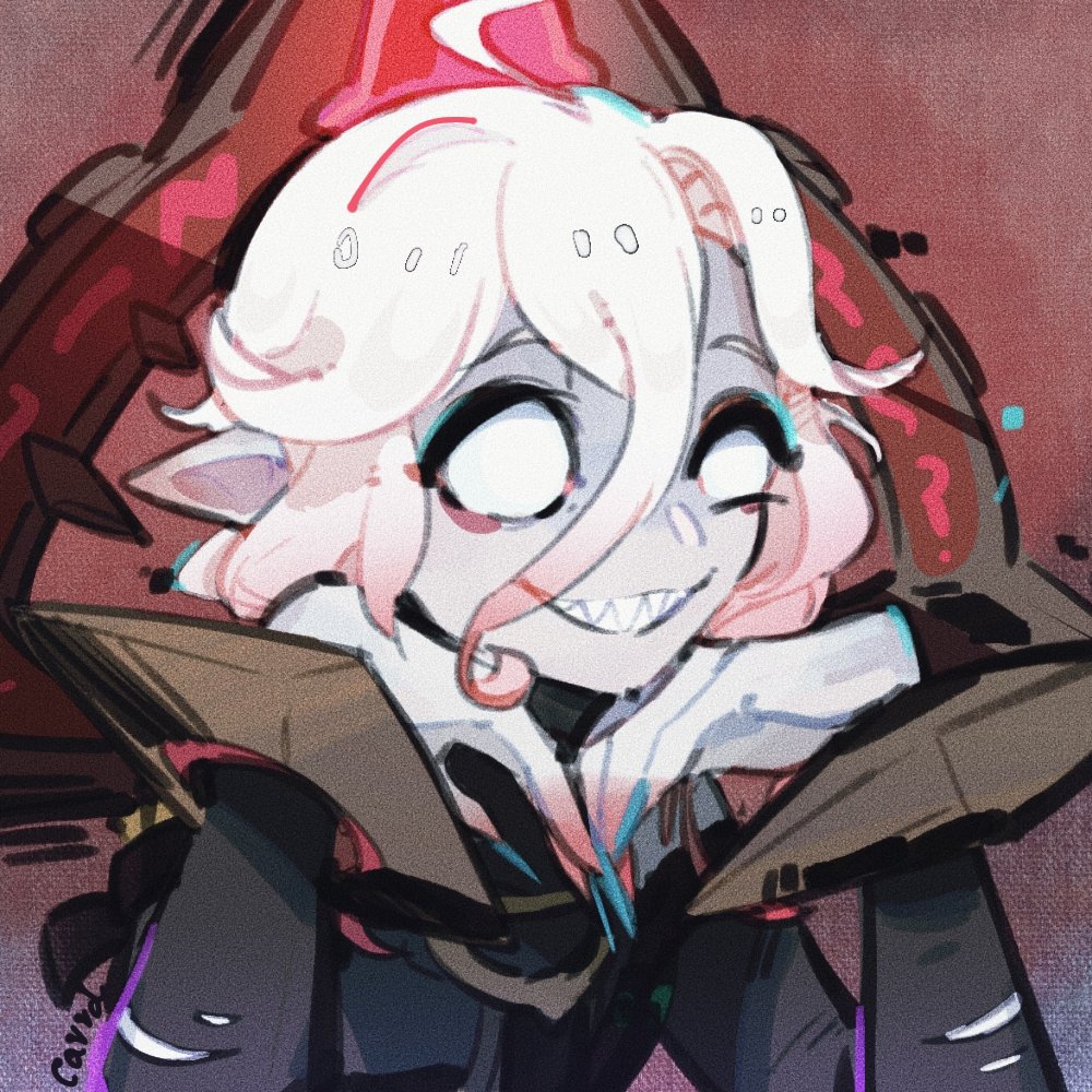 1girl, artist_name, briar_(league_of_legends), fingernails, gambler_carrd, green_nails, grin, hair_between_eyes