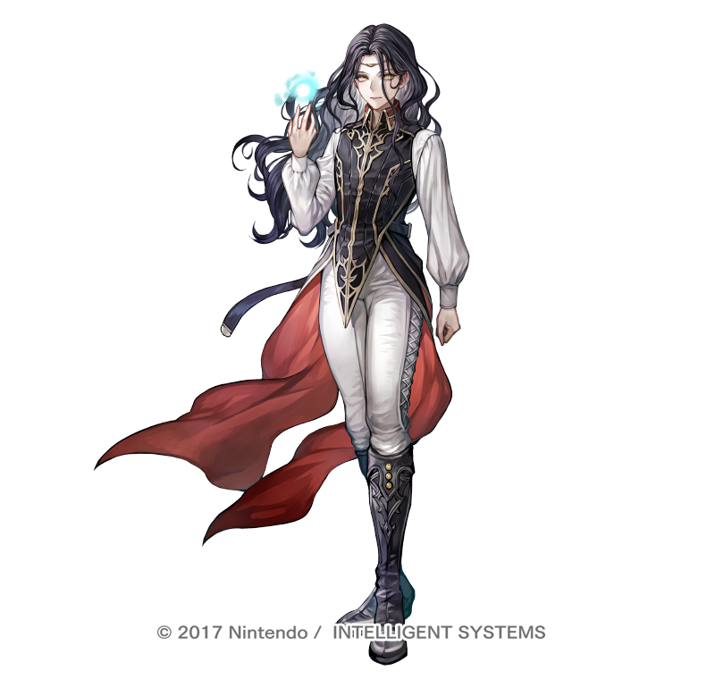 1other, :|, androgynous, black_footwear, black_hair, black_jacket, boots, circlet