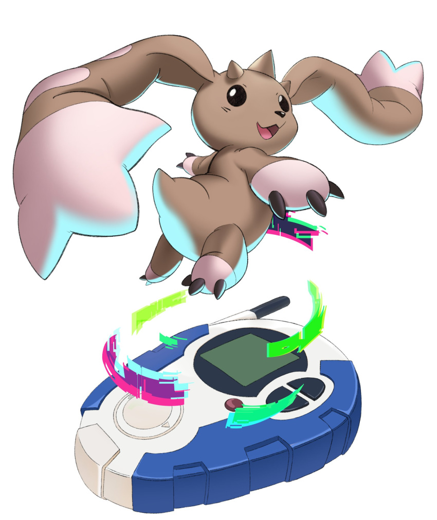 digimon, digimon_(creature), digivice, highres, liecomj, looking_at_viewer, lopmon, no_humans