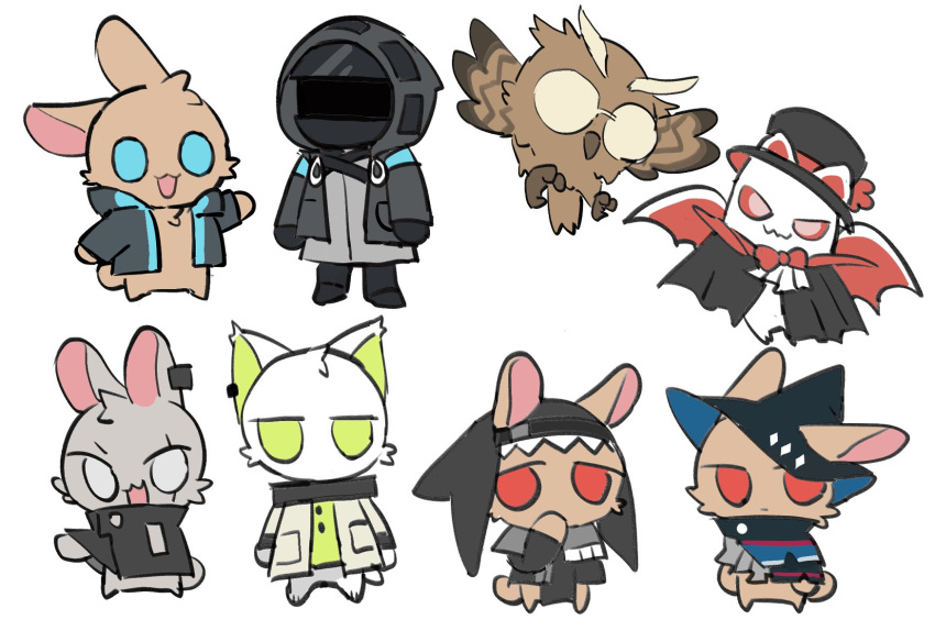 1other, :3, alternate_animal_ears, amiya_(arknights), animalization, arknights, bat_(animal), bird