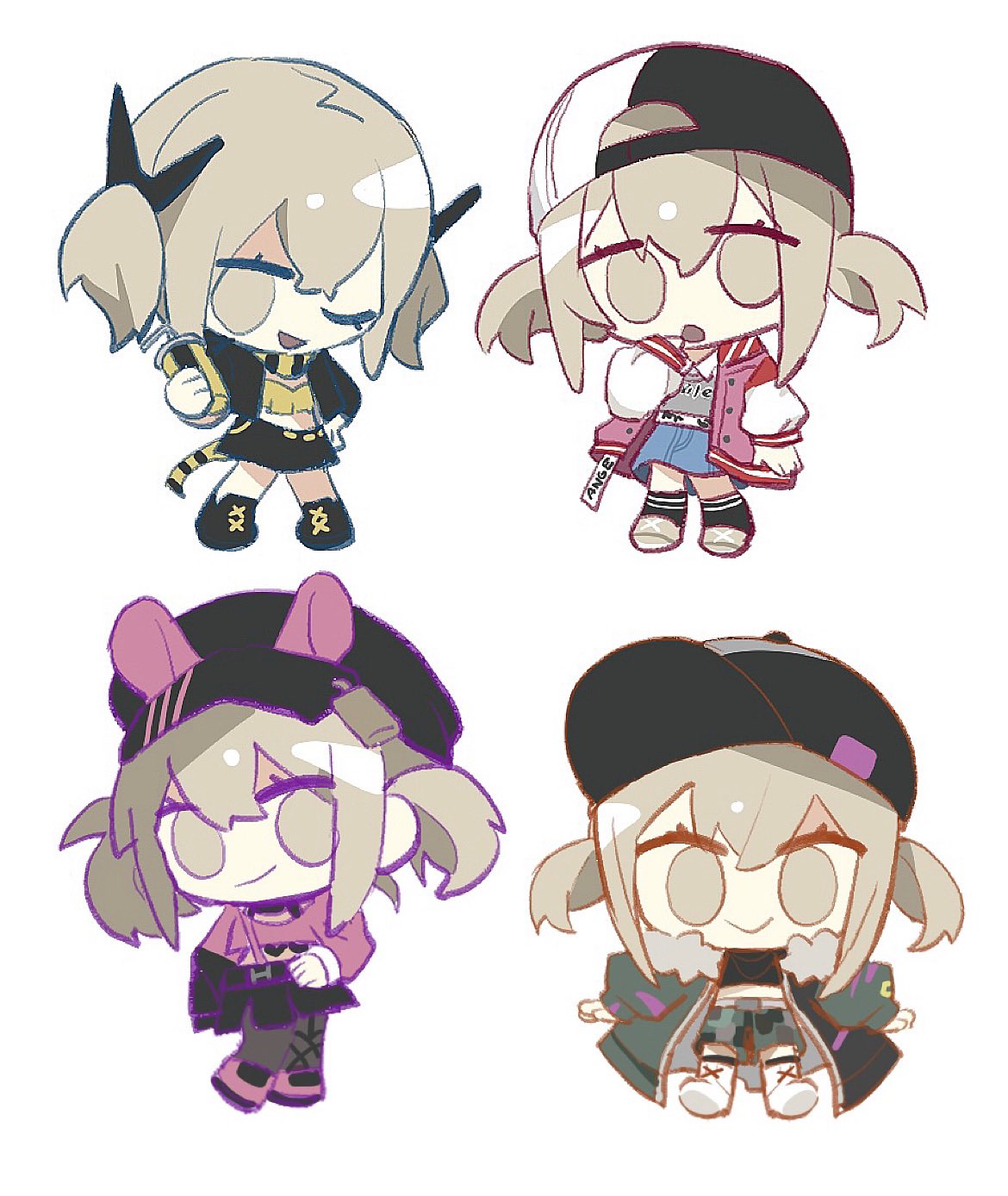 1girl, awakening_beat_(project_sekai), azusawa_kohane, backwards_hat, baseball_cap, black_footwear, black_shirt, black_skirt