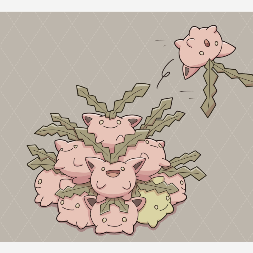 alternate_color, argyle, argyle_background, grey_background, highres, hoppip, kawasemi_midori, letterboxed