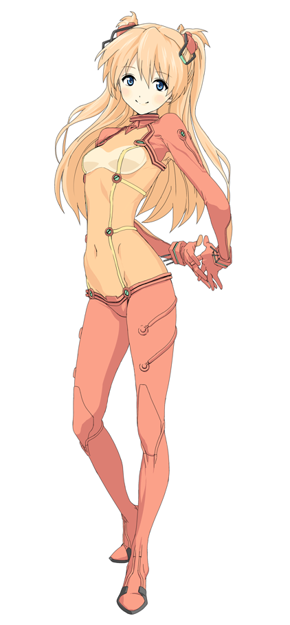 blue_eyes, blush, bodysuit, evangelion:_2.0_you_can_(not)_advance, hakuto_(artist), hands_clasped, hiro_(dismaless), long_hair