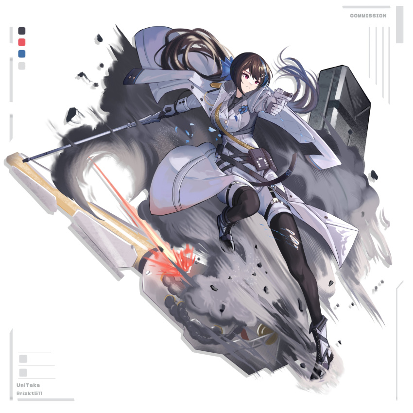 absurdres, black_hair, blood, blue_blood, blue_hair, blue_ribbon, cane, cape