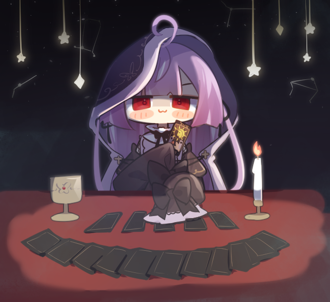 1girl, :3, ahoge, black_bow, black_bowtie, black_dress, blunt_bangs, bow