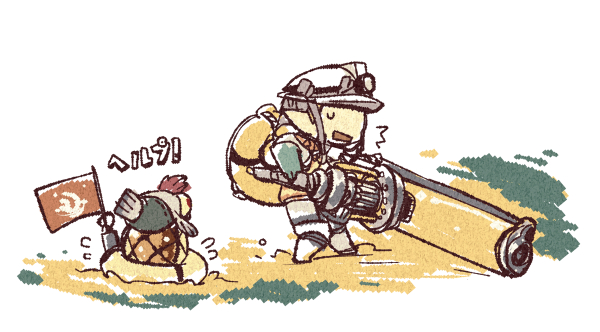1boy, ^^^, boots, character_request, check_character, commentary_request, flag, flying_sweatdrops