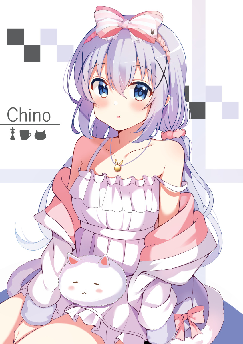 absurdres, azunyan, blue_eyes, dress, gochuumon_wa_usagi_desu_ka?, hair_ornament, hairband, highres