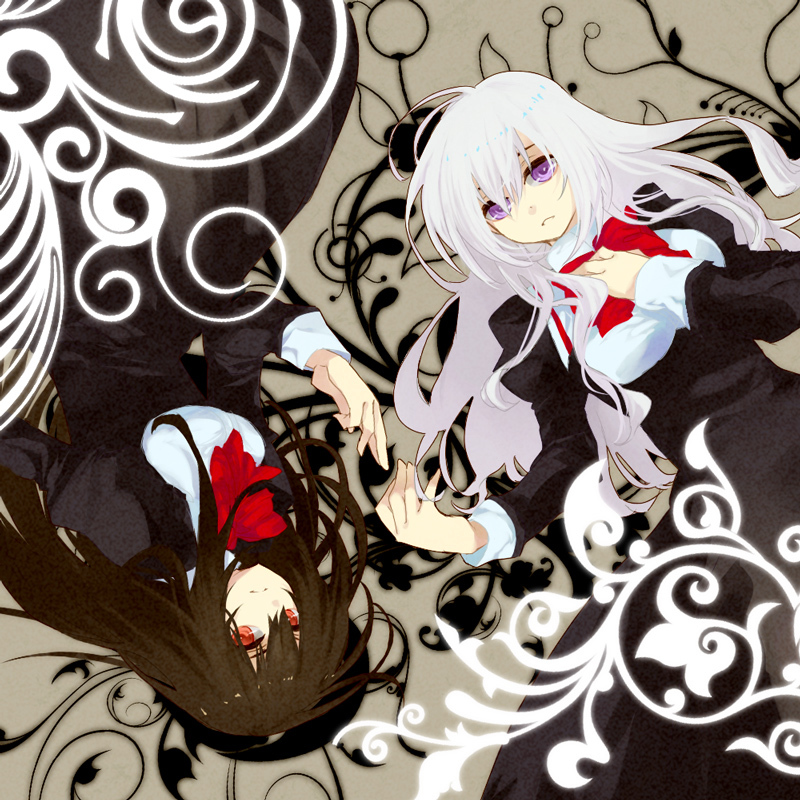 black_hair, kisakinomiya_chihaya, long_hair, nanahara_kaoruko, otome_wa_boku_ni_koishiteru, otome_wa_boku_ni_koishiteru_futari_no_elder, purple_eyes, red_eyes