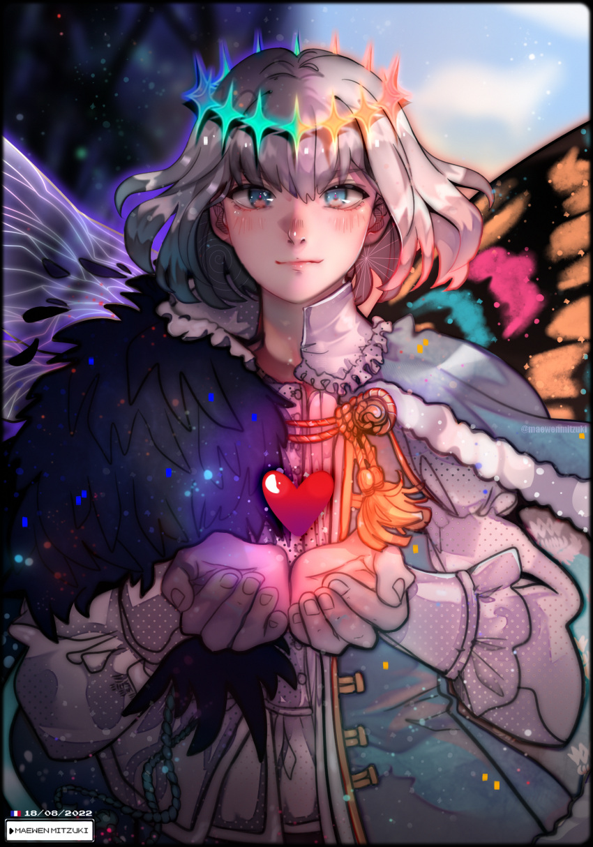 1boy, absurdres, change_of_heart, crossover, dark_persona, fate/grand_order, fate_(series), heart