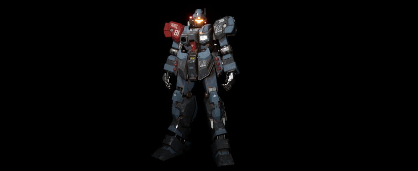 3d, black_background, earth_federation, emblem, english_commentary, glowing, gundam, highres