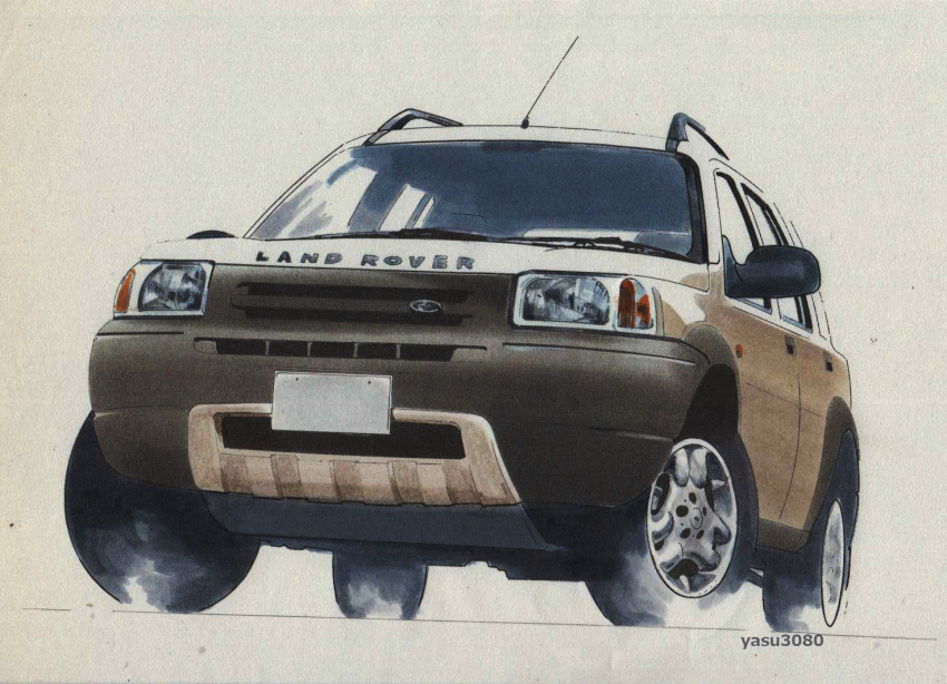 artist_name, car, commentary_request, land_rover, land_rover_freelander, motor_vehicle, no_humans, original