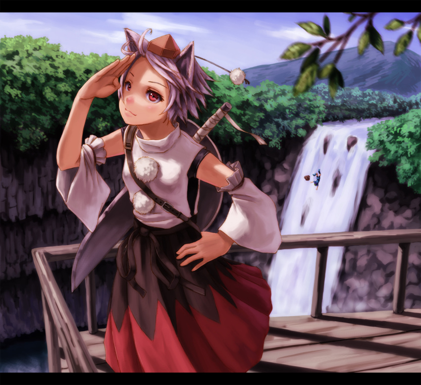 bad_id, detached_sleeves, face, failure, falling, forest, hands, hat
