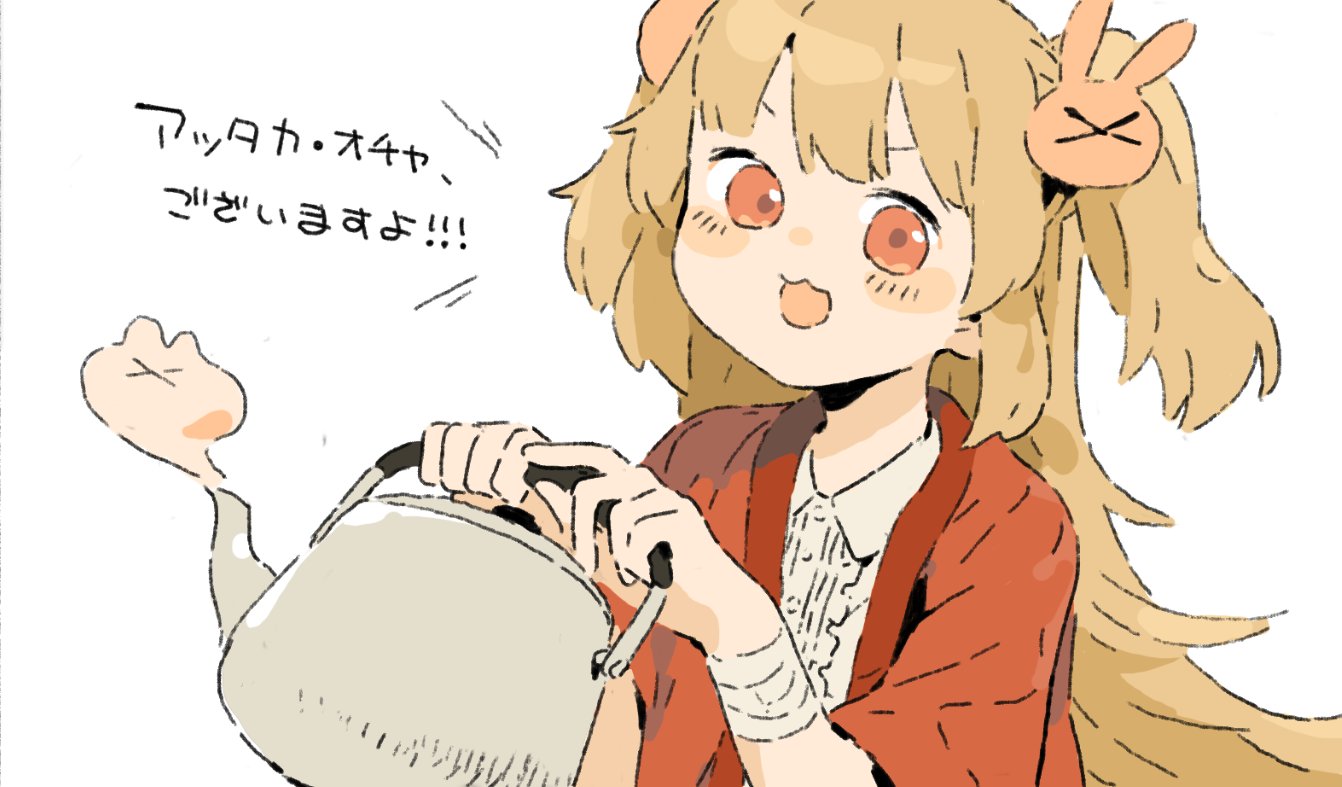 >_<, 1girl, :3, bandaged_wrist, bandages, blonde_hair, blush, center_frills