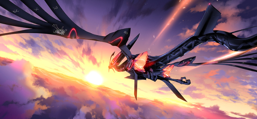 1other, albion_(fate), clouds, cloudy_sky, dragon, fate/grand_order, fate_(series), flying