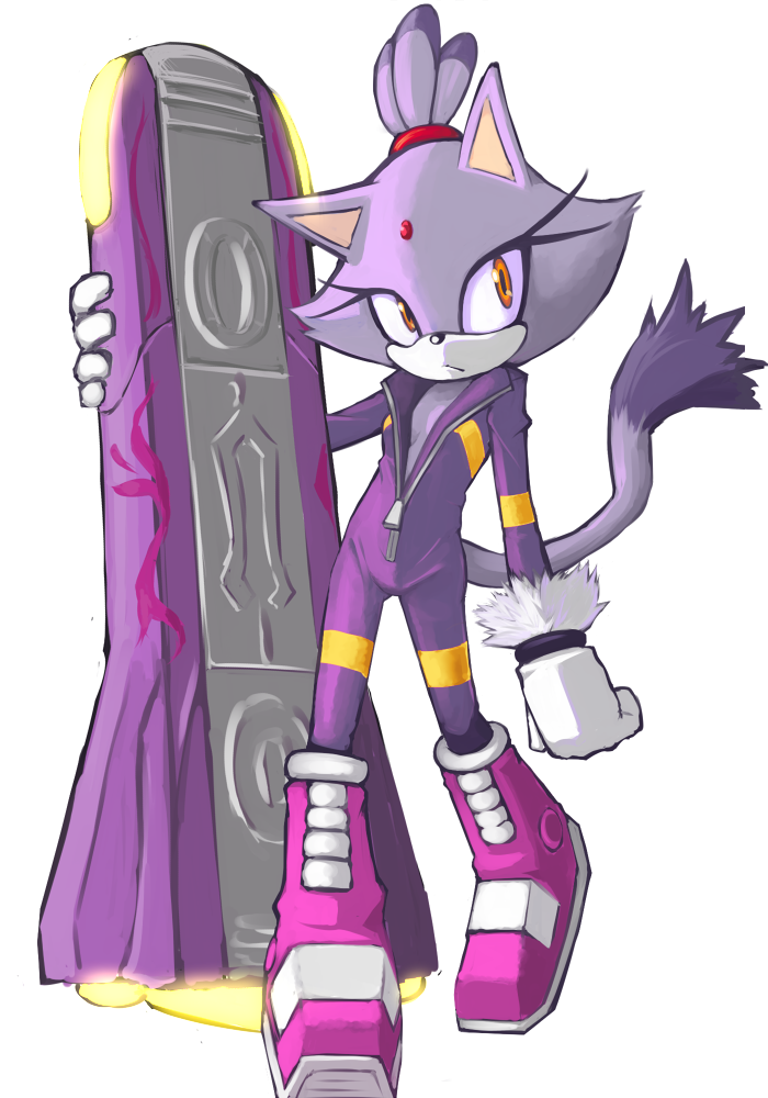 1girl, animal_ears, blaze_the_cat, blaze_the_cat_(riders), cat_ears, cat_girl, cat_tail, forehead_jewel
