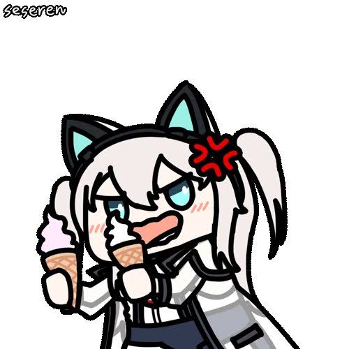 1girl, anger_vein, azur_lane, hammann_ii_(azur_lane), ice_cream, seseren