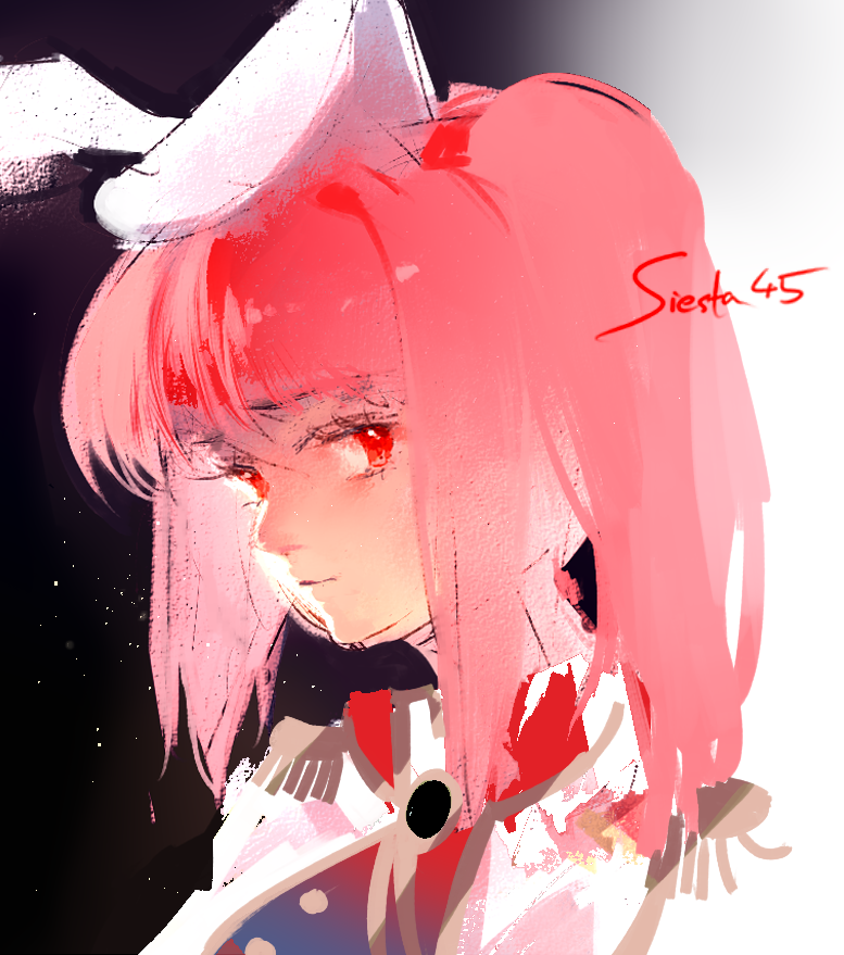 1girl, aiguillette, animal_ears, brooch, character_name, chiester45, commentary, english_text