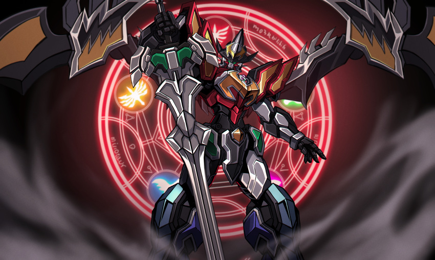 3ok, absurdres, blue_eyes, head_tilt, highres, holding, holding_sword, holding_weapon