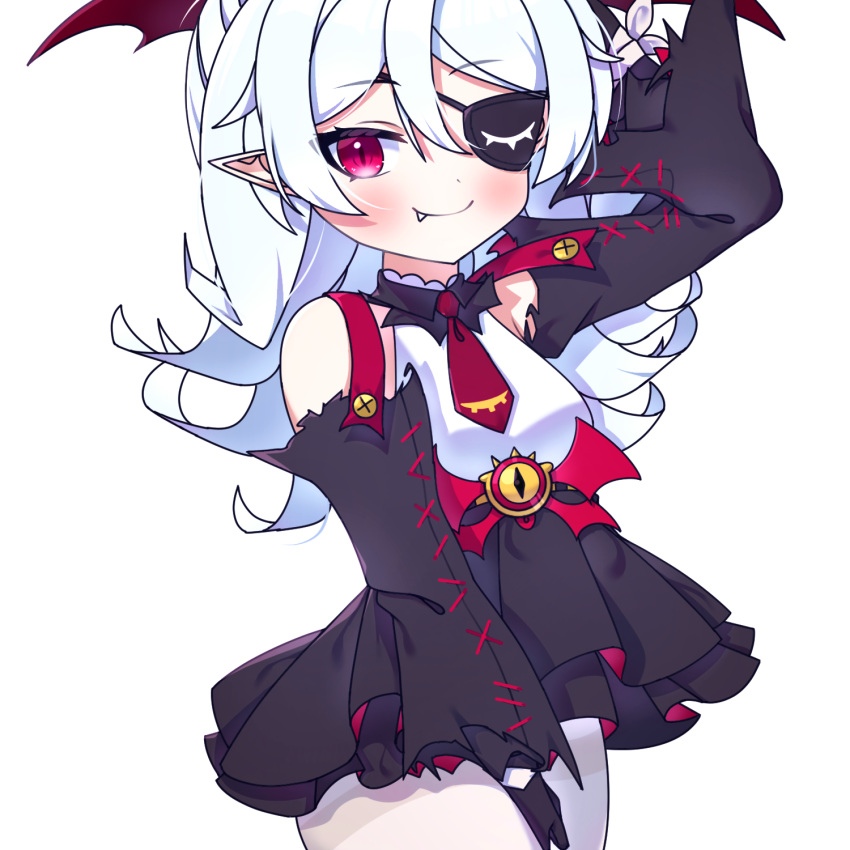 1girl, cross_(vgne4542), geega_(underworld_casual)_(vtuber), geega_(vtuber), highres, long_hair, red_eyes, smile