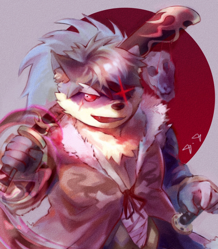 1boy, animal_ear_fluff, animal_ears, animal_skull, badai, character_request, check_character, chinese_commentary