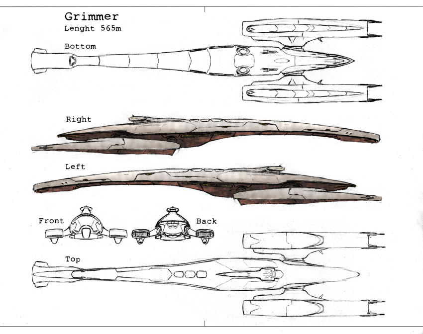 battlecruiser_(eve_online), blueprint_(medium), commentary, concept_art, english_text, eve_online, from_side, highres