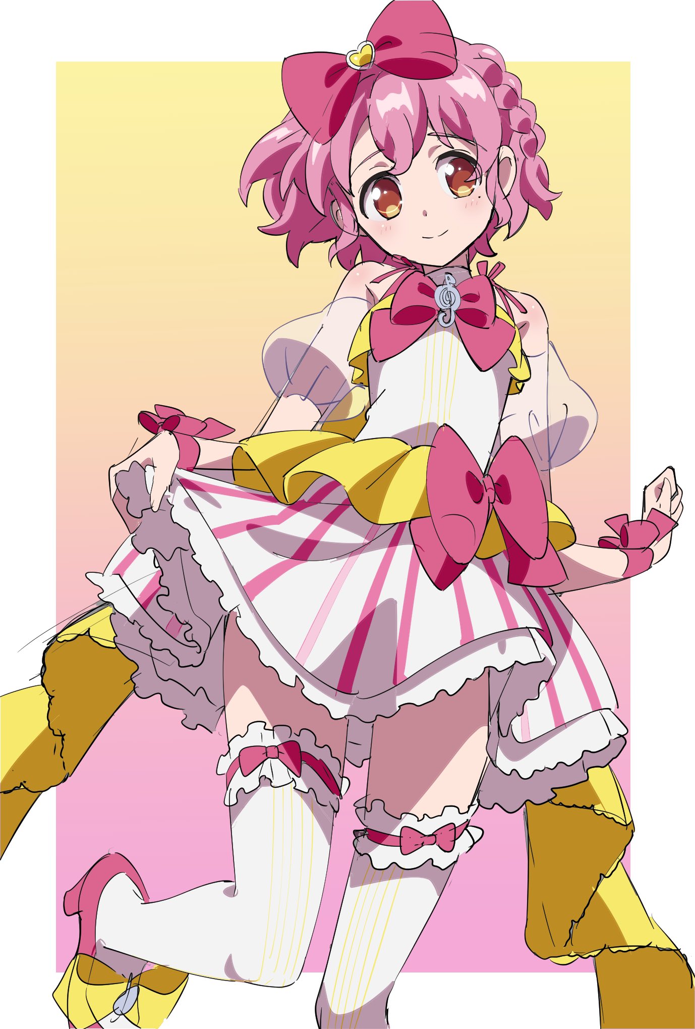 1boy, blush, bow, braid, closed_mouth, coattails, commentary_request, cosplay