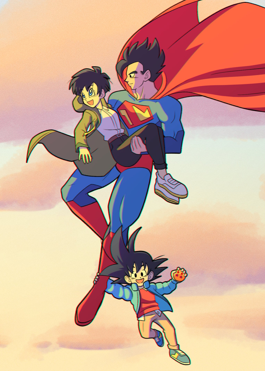1girl, 2boys, belt, boots, brothers, brown_belt, cosplay, dc_comics