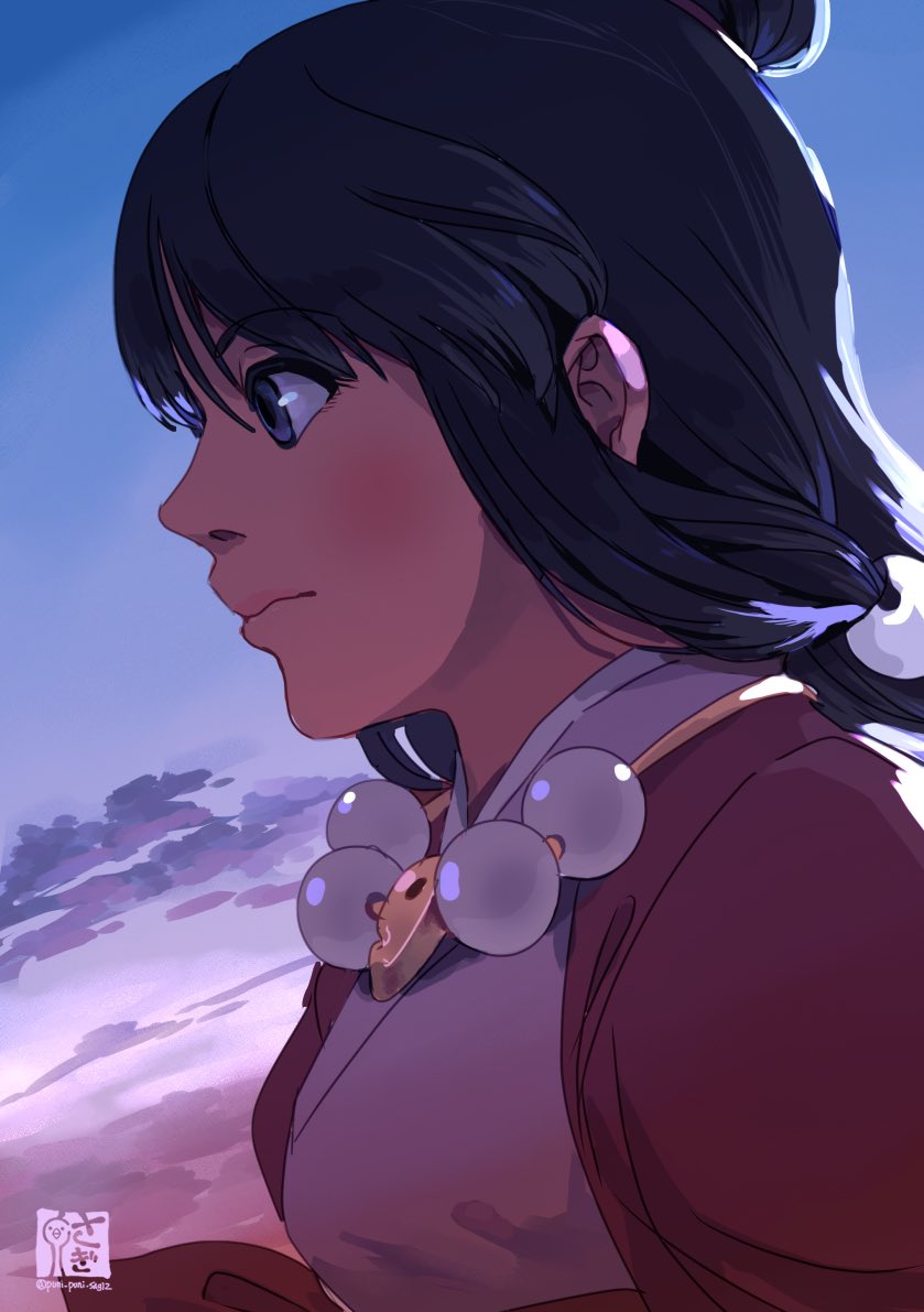 1girl, ace_attorney, maya_fey, saginoko, solo