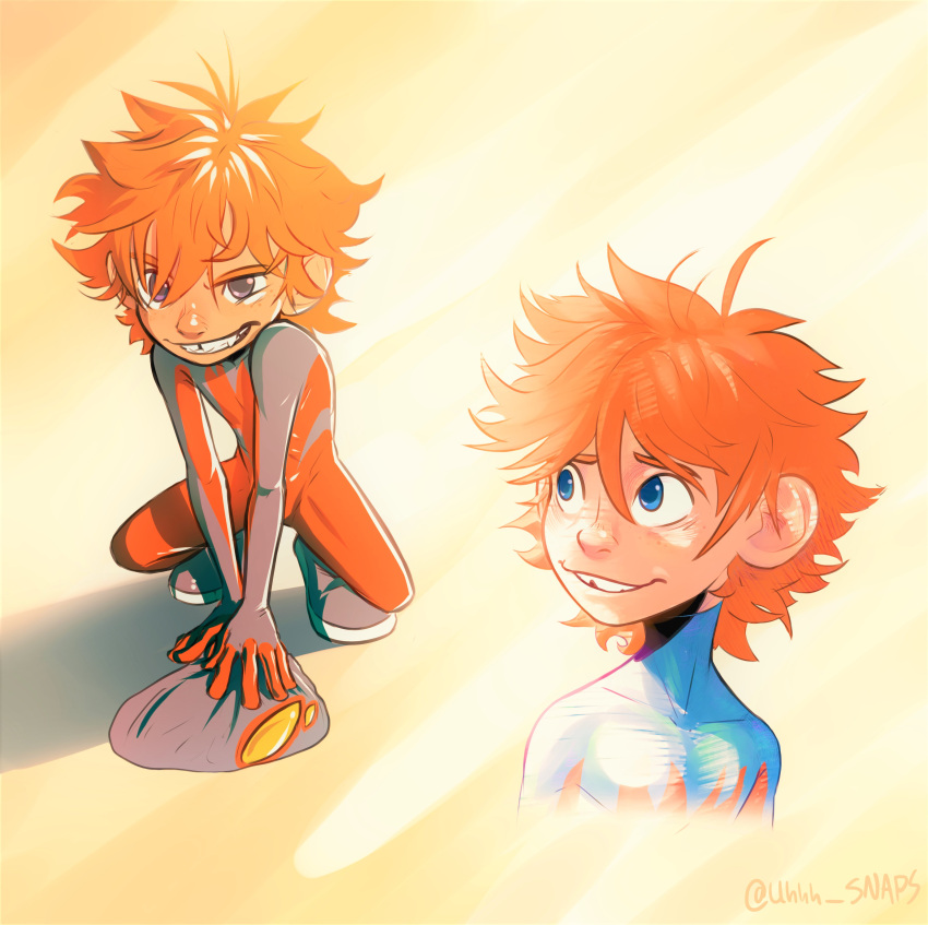 1boy, absurdres, artist_name, bailey_briggs, blue_eyes, blue_mask, bodysuit, child