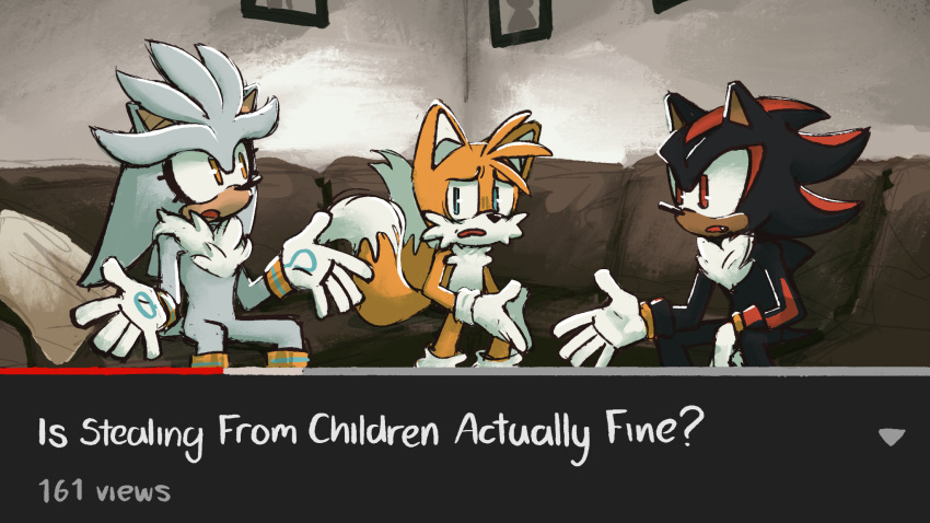 3boys, alt_text, animal_ears, animal_nose, blue_eyes, commentary, couch, english_commentary