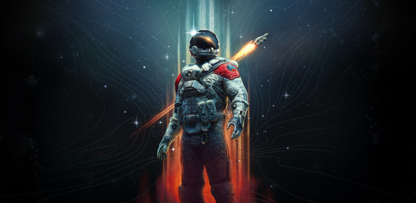 1boy, absurdres, astronaut, helmet, highres, official_art, solo, spacecraft